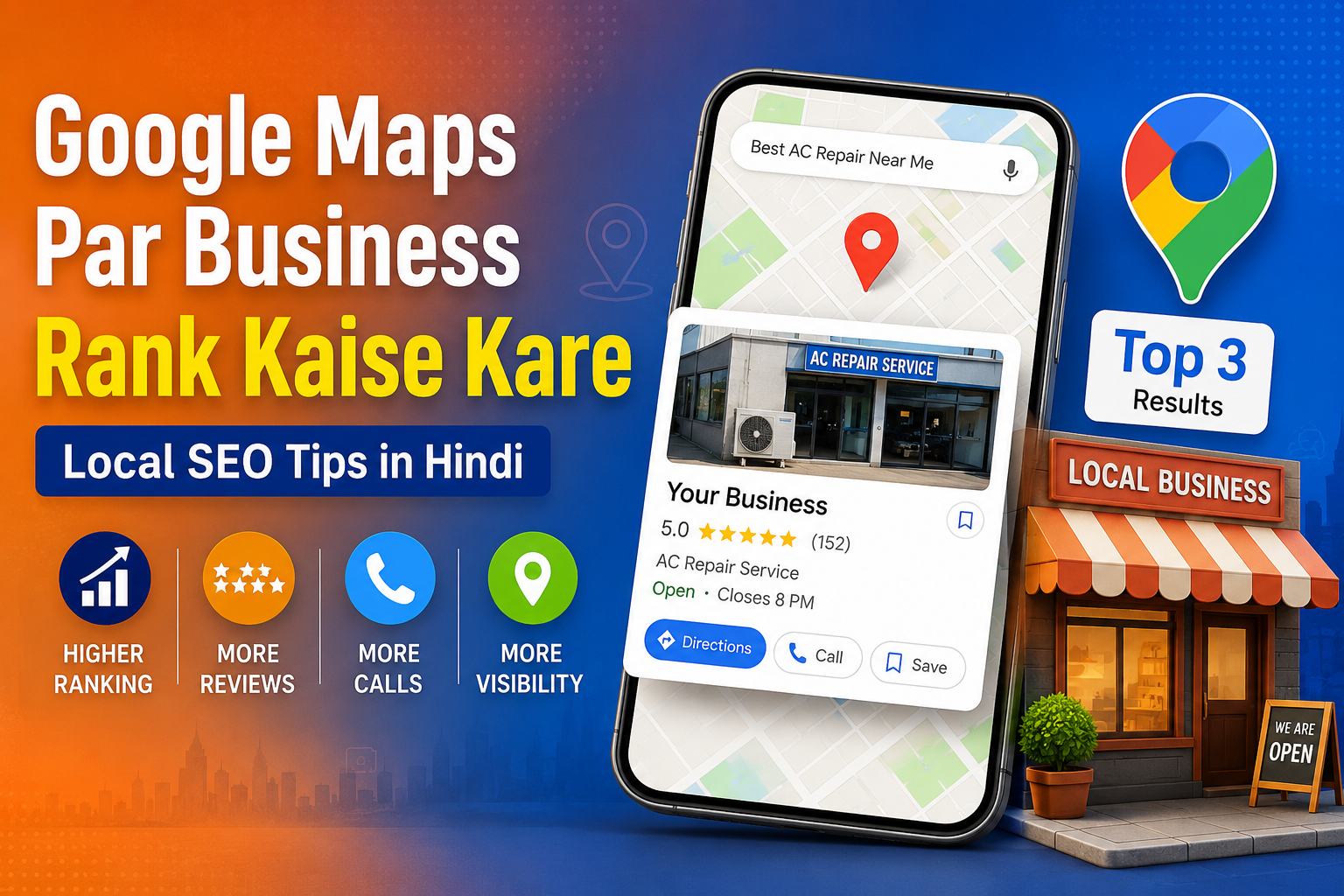 Google Maps par business rank kaise kare Local SEO tips